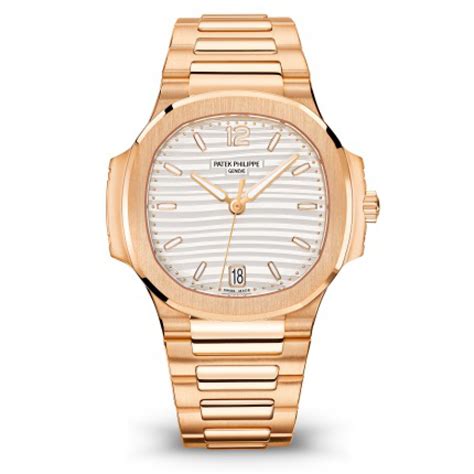 patek philippe nautilus rose gold women|gold patek nautilus price.